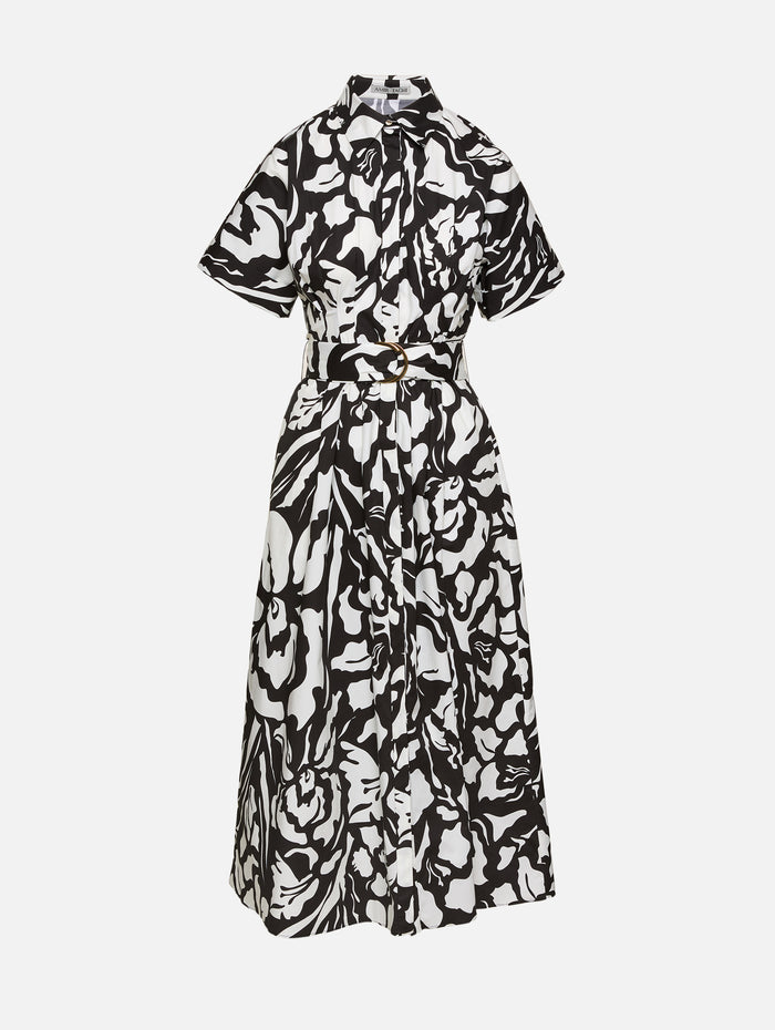Blair Dress,AMIR TAGHI,BLACK/ECRU,Image 1