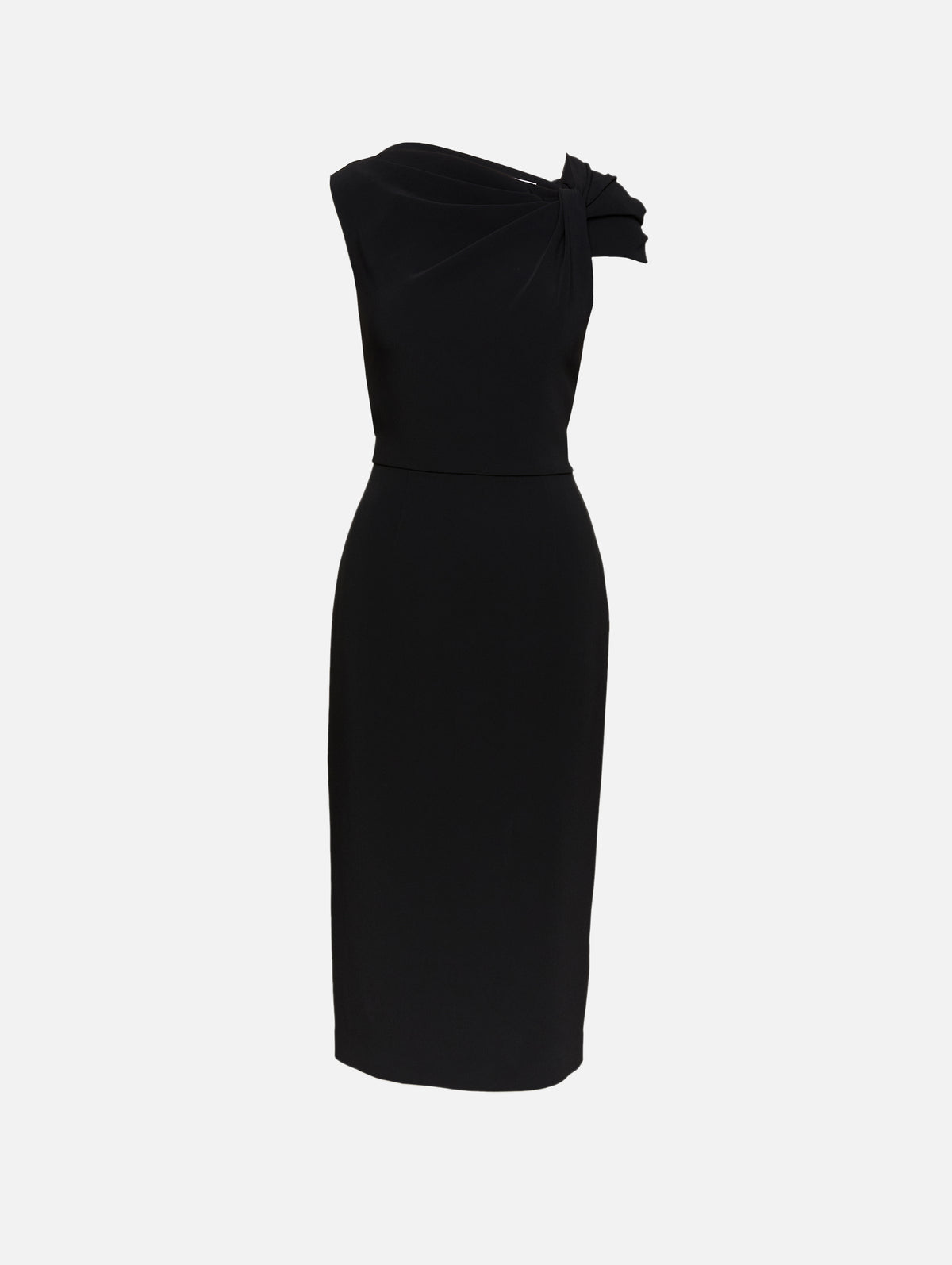 Draped Midi Dress,GIVENCHY,BLACK,Image 1