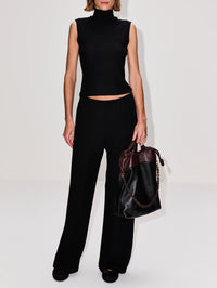 Lauren Pocket Pant,LESET,BLACK,Image 2