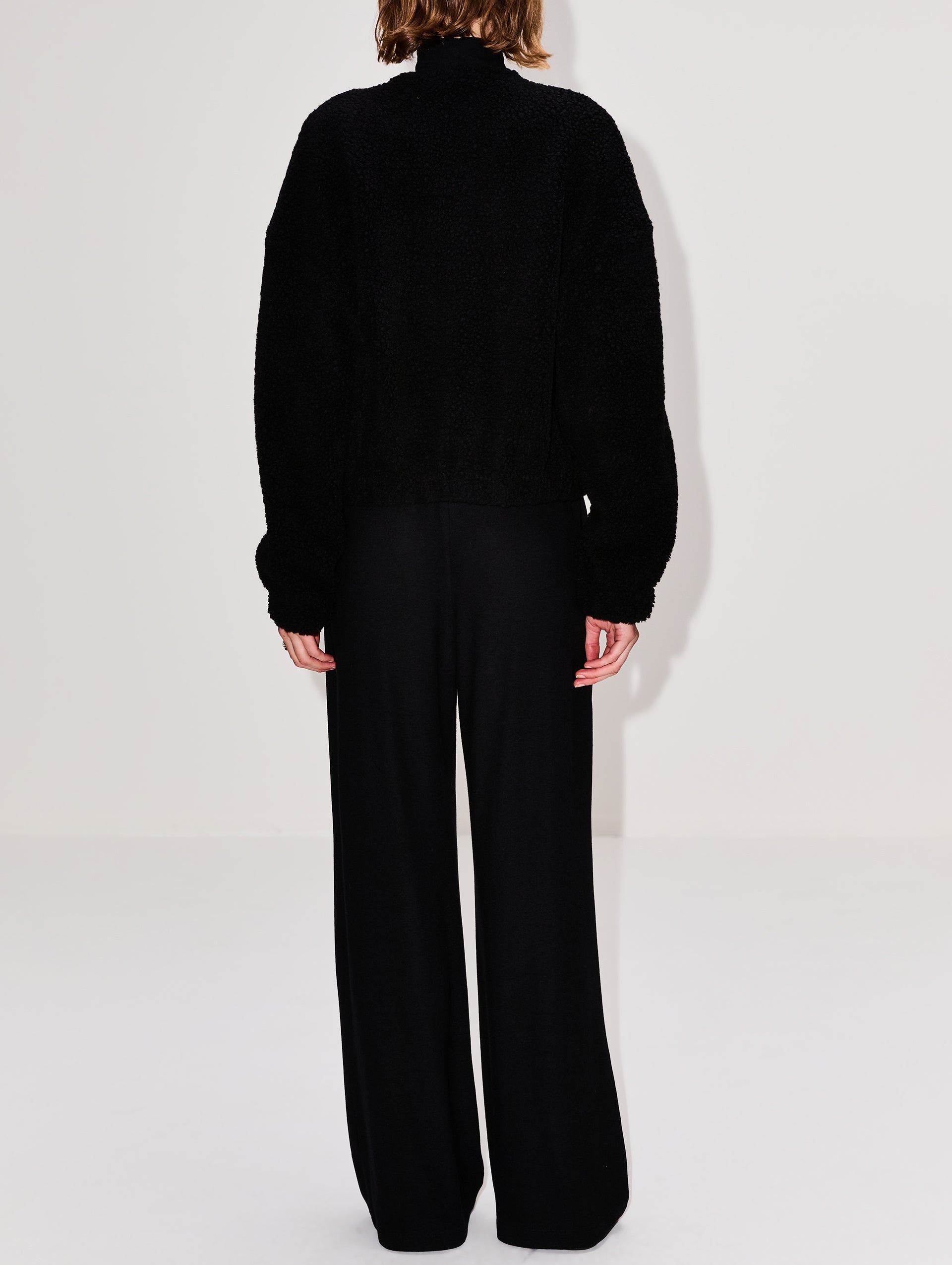 Mica Collarless Blouson Coat | LESET | elysewalker