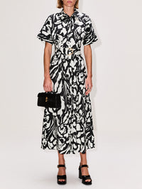 Blair Dress,AMIR TAGHI,BLACK/ECRU,Image 2