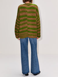 Rover Boucle Pullover Top,THE ELDER STATESMAN,ASTRO GRADIENT,Image 3