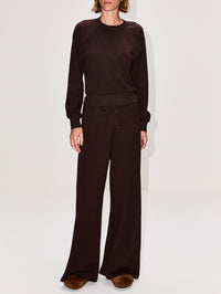 Shrunken Raglan Sweatshirt,ÉTERNE,ESPRESSO,Image 2