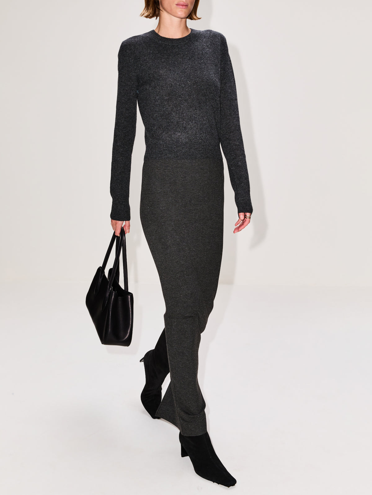 Emma Skirt,ÉTERNE,HEATHER CHARCOAL,Image 3