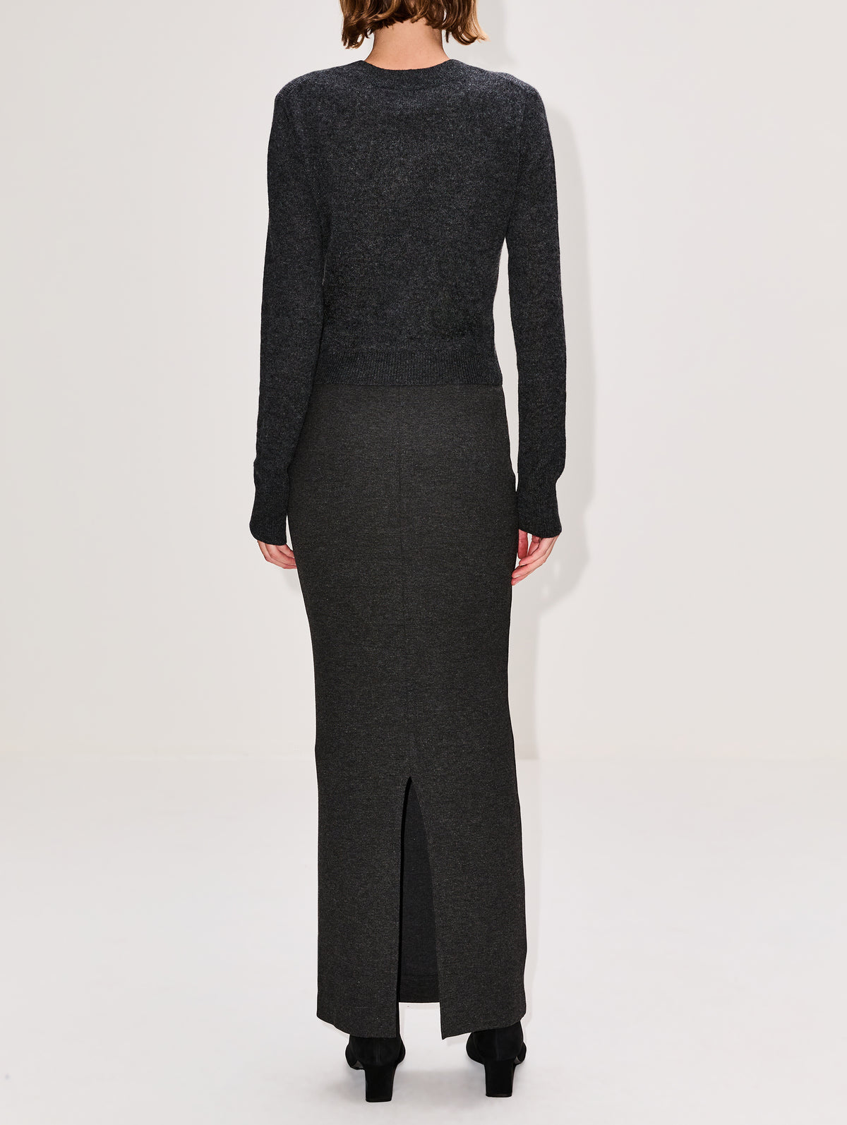 Emma Skirt,ÉTERNE,HEATHER CHARCOAL,Image 4