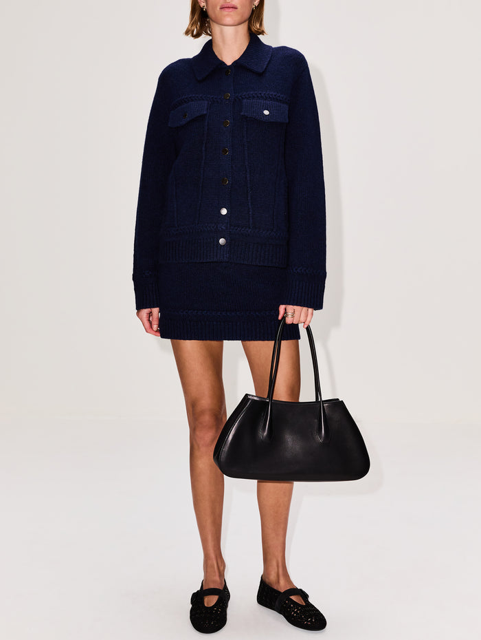 Jean Mini Skirt,GUEST IN RESIDENCE,MIDNIGHT,Image 1