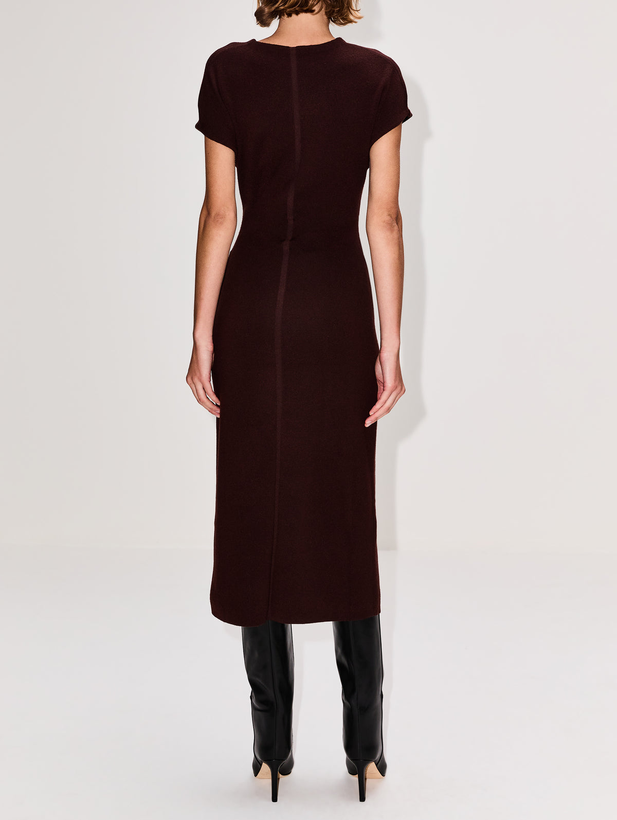 Cap Ferrat Dress,LA LIGNE,CHOCOLATE,Image 4