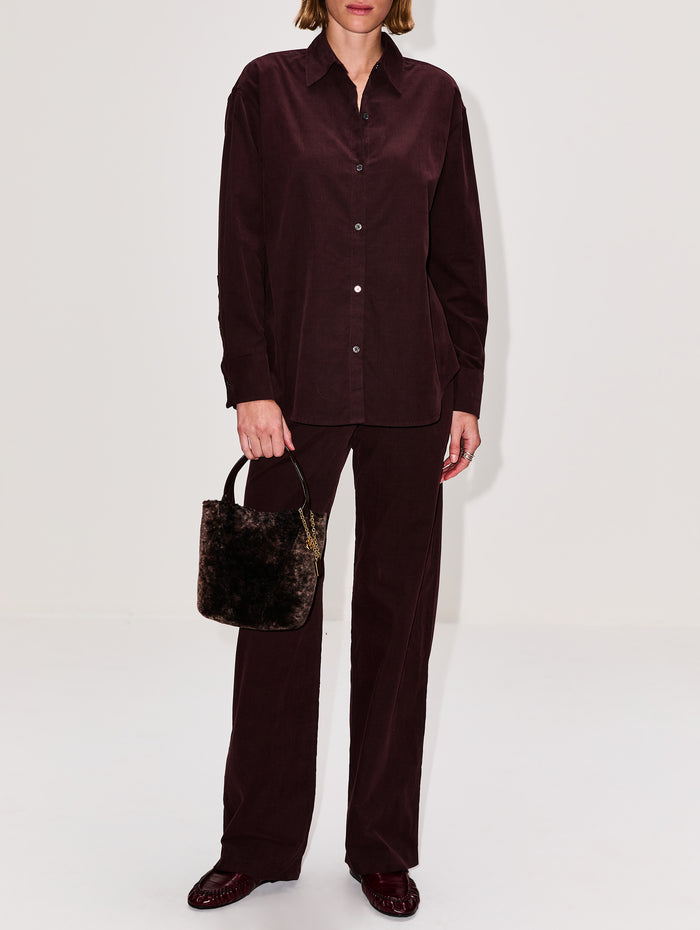 Alain Trouser,LA LIGNE,CHOCOLATE,Image 1