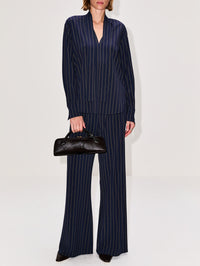 Roman Shirt,LA LIGNE,NAVY TAN,Image 2