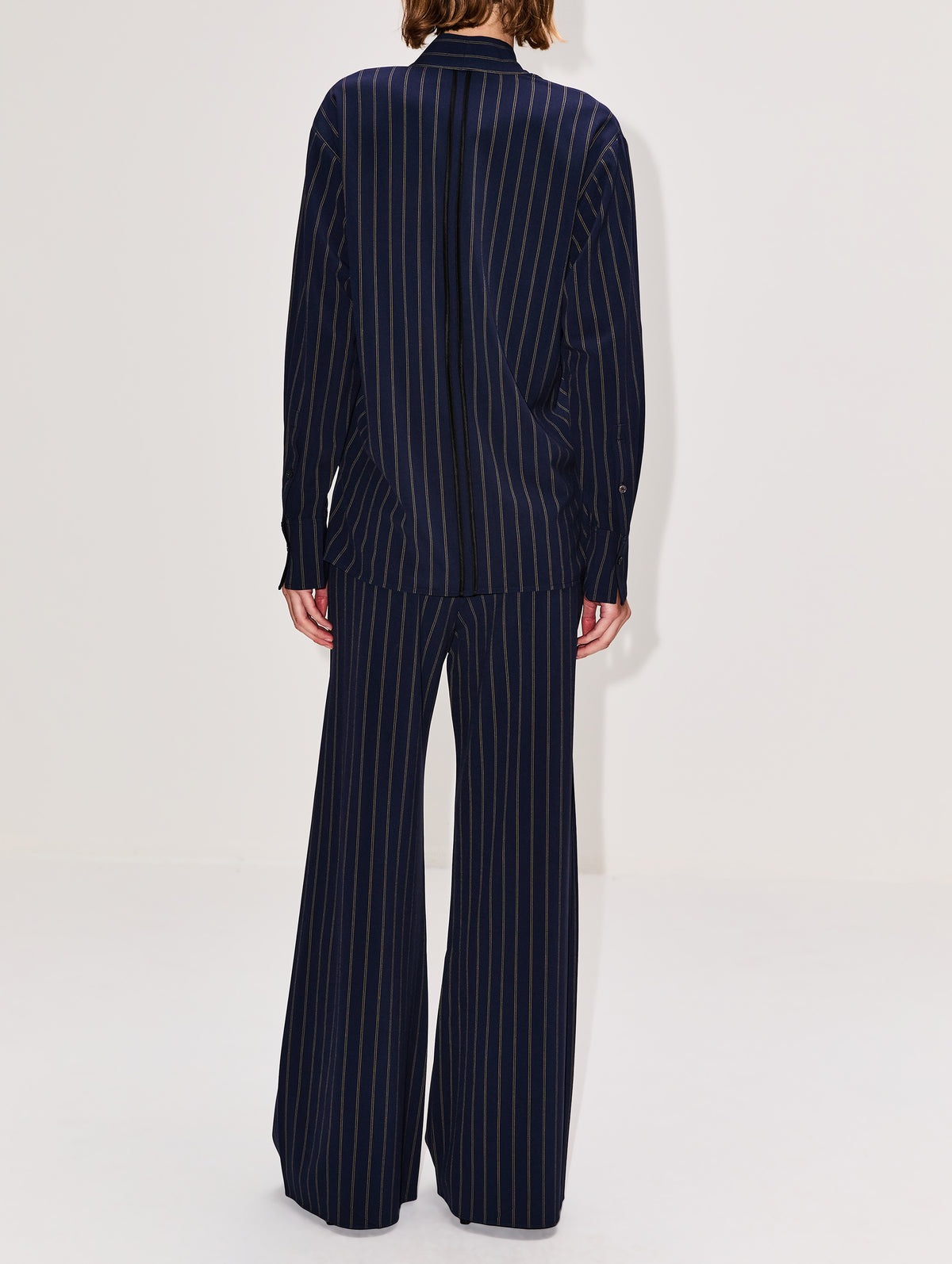 Roman Pant,LA LIGNE,NAVY TAN,Image 3