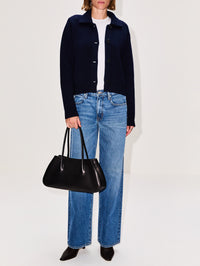 Lynna Cardigan Jacket,LISA YANG,NAVY,Image 2