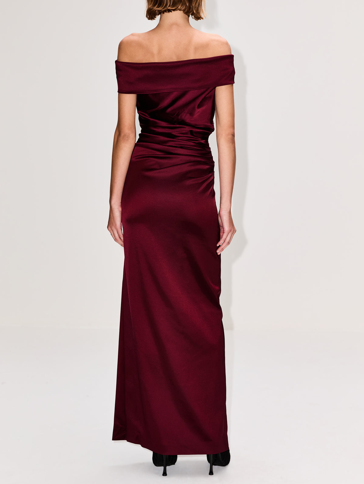 Opaco Gown,MAX MARA,RASPBERRY,Image 4