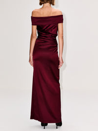 Opaco Gown,MAX MARA,RASPBERRY,Image 4