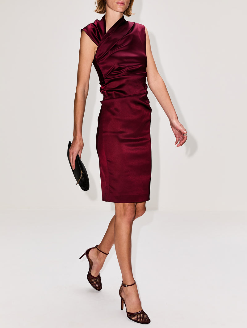 what's a cocktail dress What Is Attire for Women in 2025? Dos and Don'ts It features an asymmetrical neckline and a petal wrap skirt Cantico Dress | MAX MARA
