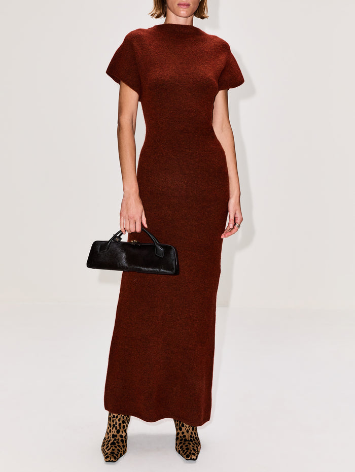 Abi Dress,PROENZA SCHOULER,CINNAMON,Image 1