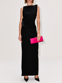 Indria Dress,PROENZA SCHOULER,BLACK,Image 2