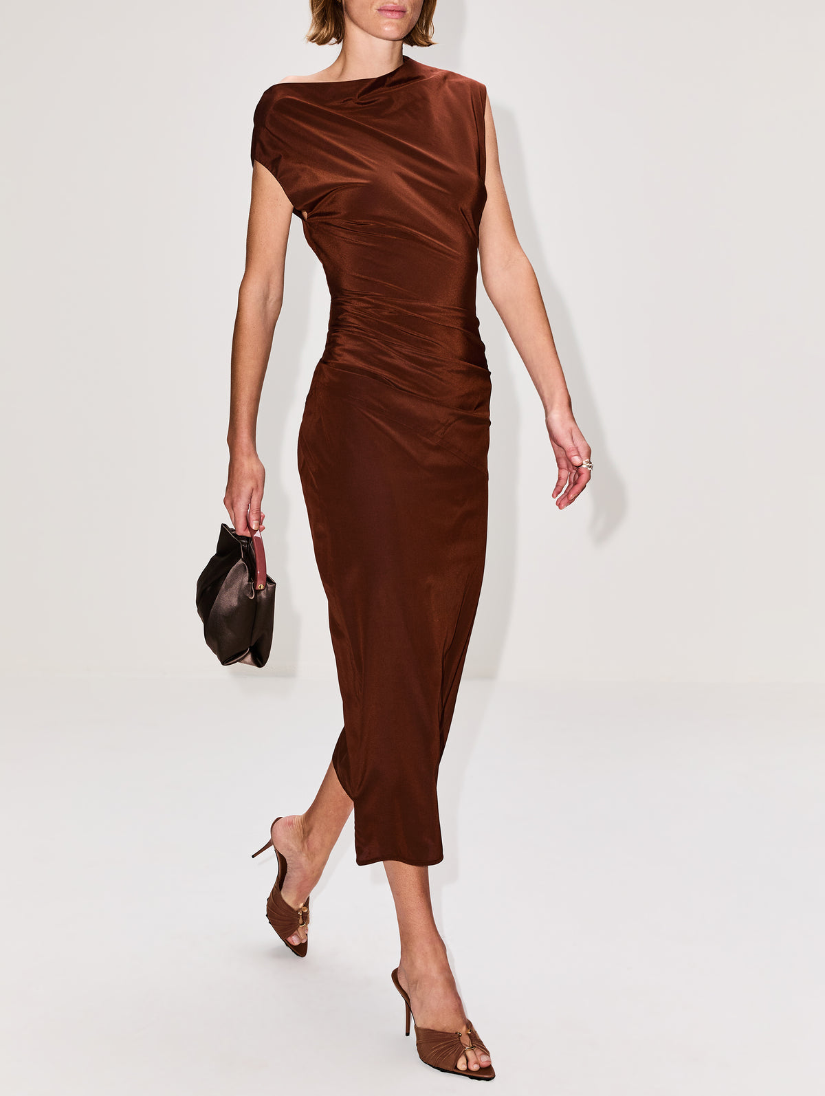 Tasa Dress,PROENZA SCHOULER,ANTHRACITE,Image 3