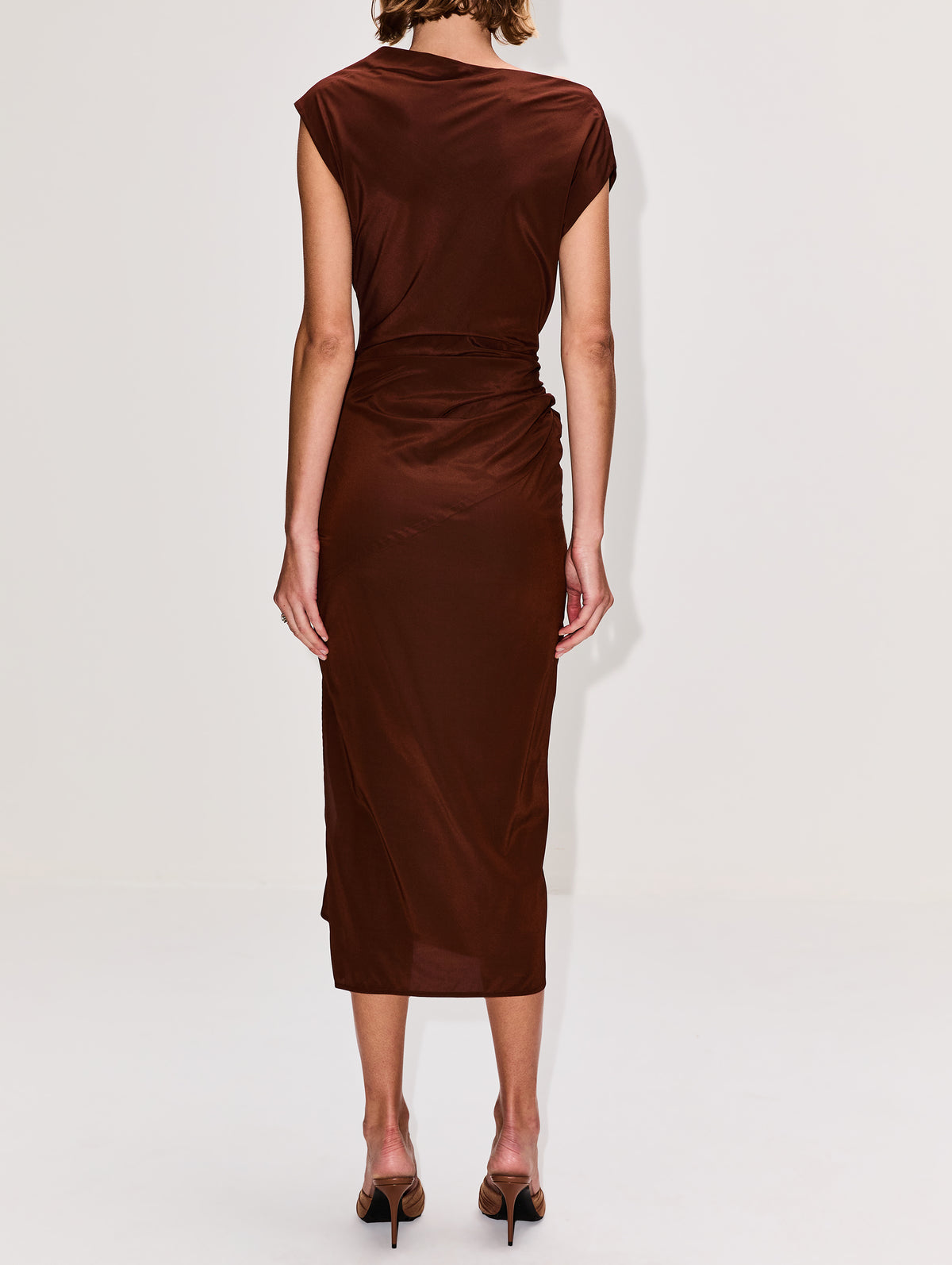 Tasa Dress,PROENZA SCHOULER,ANTHRACITE,Image 4