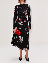 Trudie Dress,PROENZA SCHOULER,BLACK MULTI,Image 2