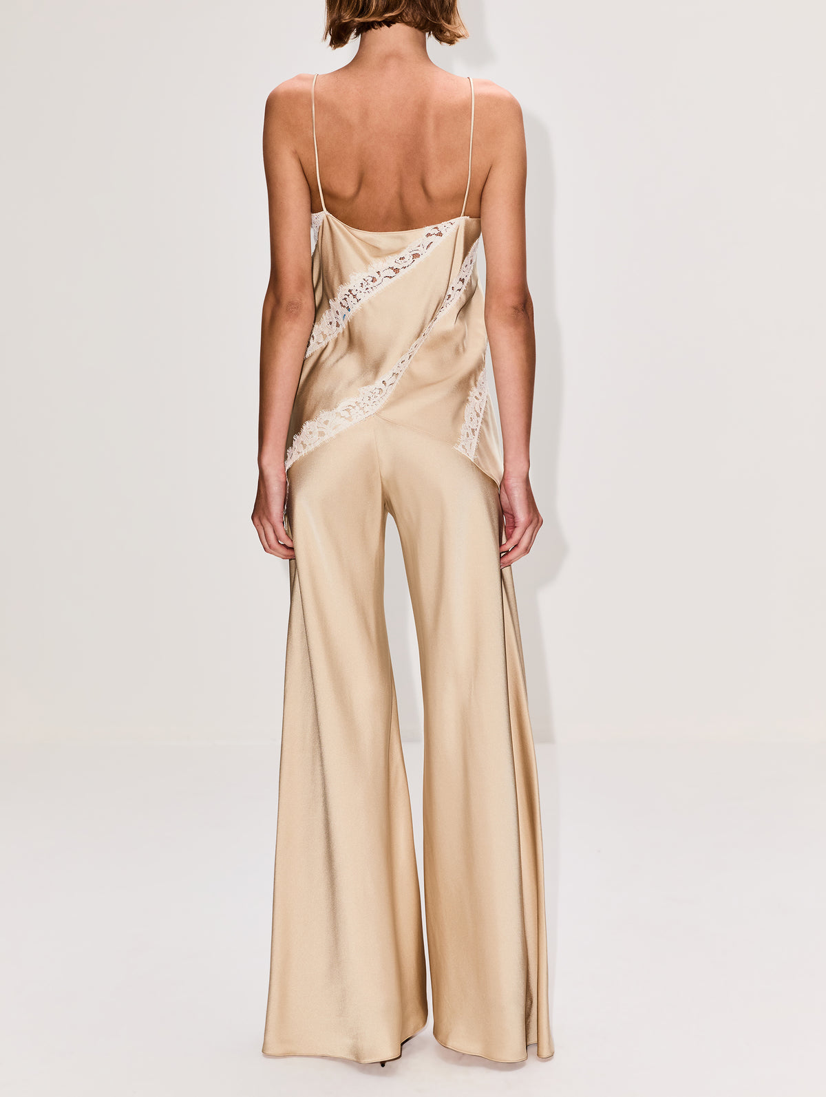 champagne dress pants Azazie Women's Champagne Refined Weave Slight Stretch Dress Pants