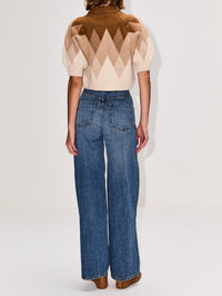 Innes Sweater,RÙADH,CAMEL JAQUARD,Image 3