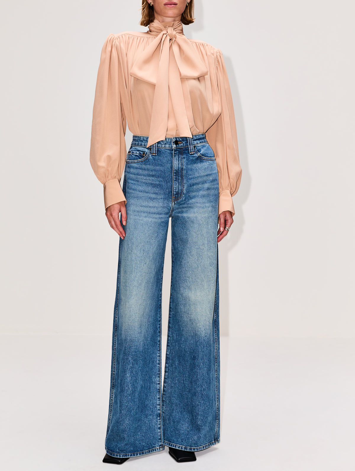 Runway Blouse,CHLOÉ,SAND BROWN,Image 2