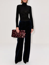 Faru Trouser,VANESSA BRUNO,PETROLE,Image 2