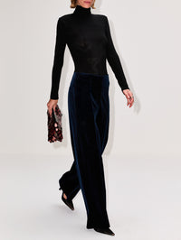 Faru Trouser,VANESSA BRUNO,PETROLE,Image 3