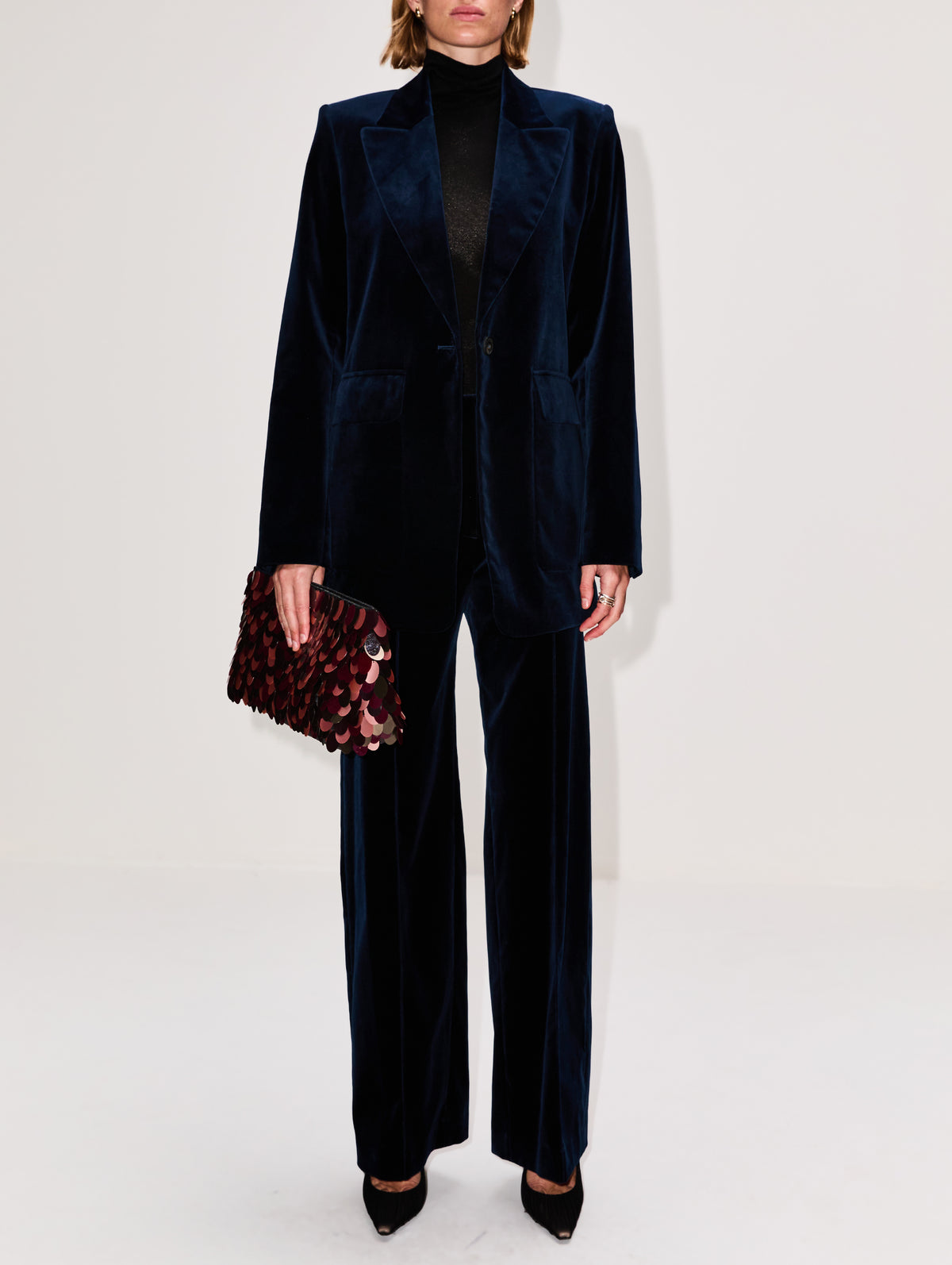 Floea Blazer,VANESSA BRUNO,PETROLE,Image 2