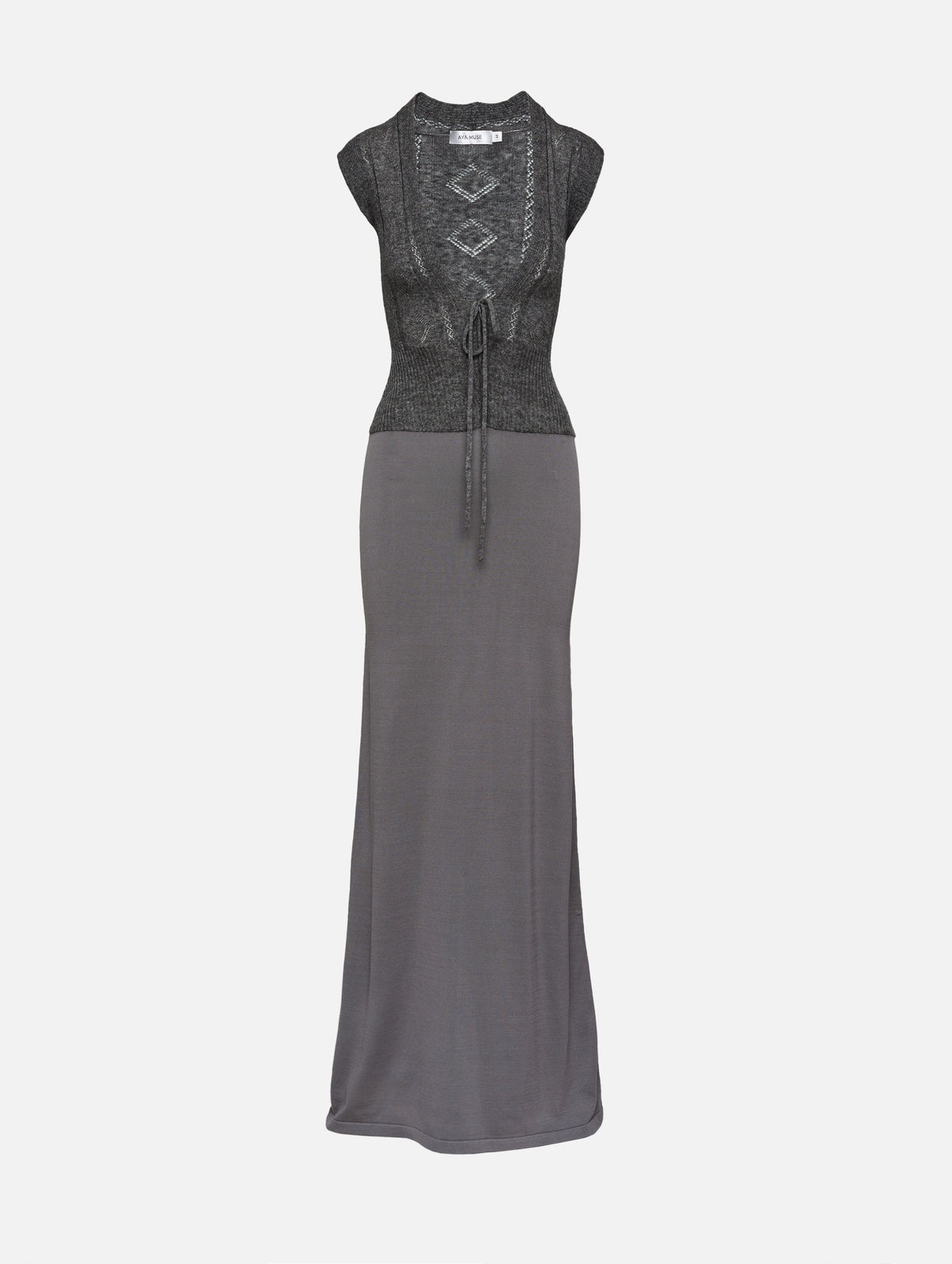 Caius Dress,AYA MUSE,SLATE,Image 1