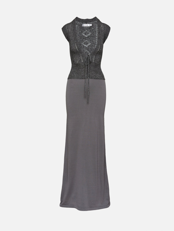 Caius Dress,AYA MUSE,SLATE,Image 1
