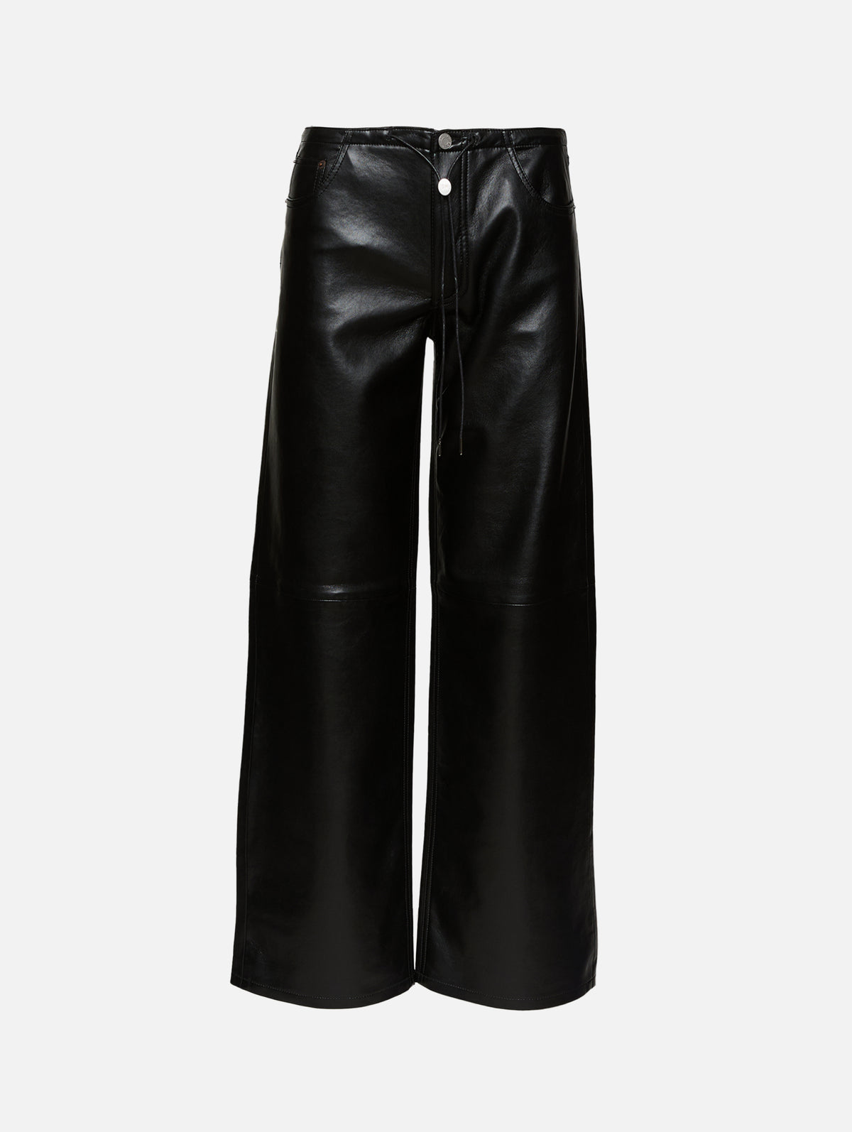 Cool Pant,STILL HERE NYC,BLACK LEATHER,Image 1