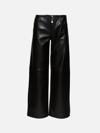 Cool Pant,STILL HERE NYC,BLACK LEATHER,Image 1