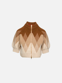 Innes Sweater,RÙADH,CAMEL JAQUARD,Image 1