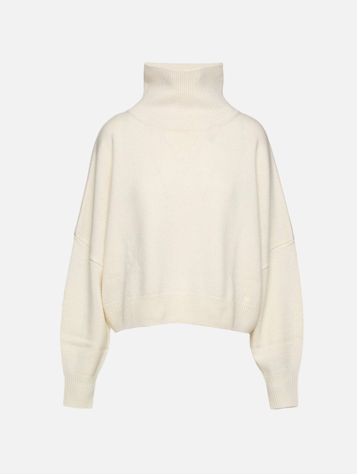 Luke Stand Collar Sweater,LOULOU DE SAISON,IVORY,Image 1