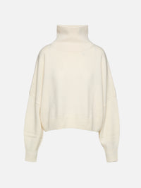 Luke Stand Collar Sweater,LOULOU DE SAISON,IVORY,Image 1