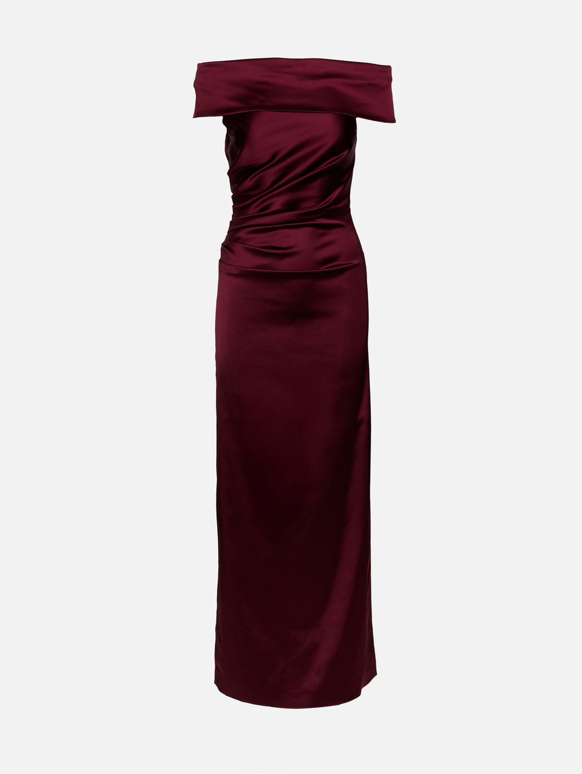 Opaco Gown,MAX MARA,RASPBERRY,Image 1