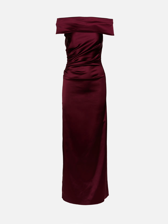 Opaco Gown,MAX MARA,RASPBERRY,Image 1
