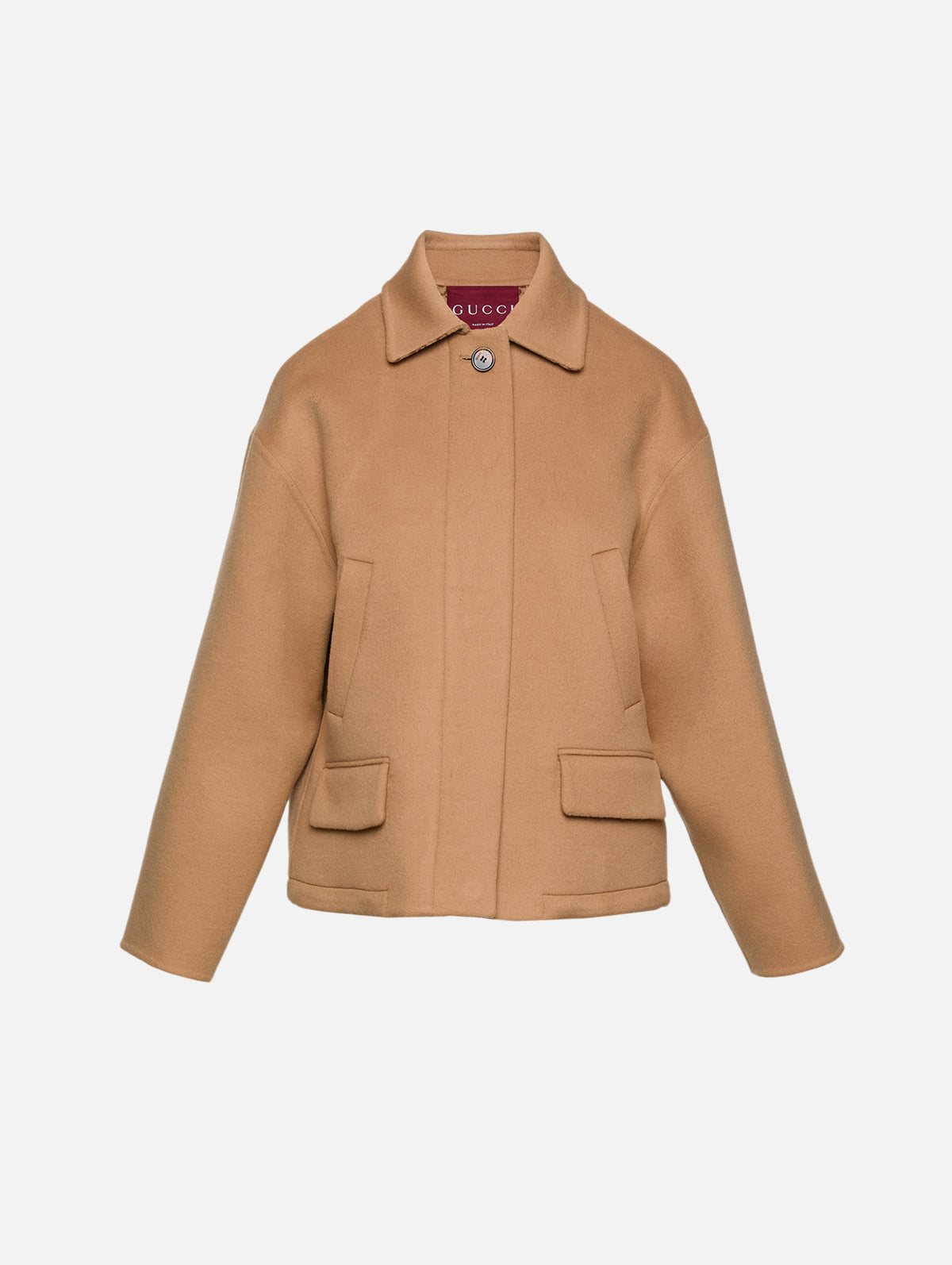 GG Double Coat,GUCCI,CAMEL/BROWN,Image 1