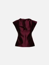 Silk Peel Top,CHRISTOPHER JOHN ROGERS,RADDICHIO,Image 1