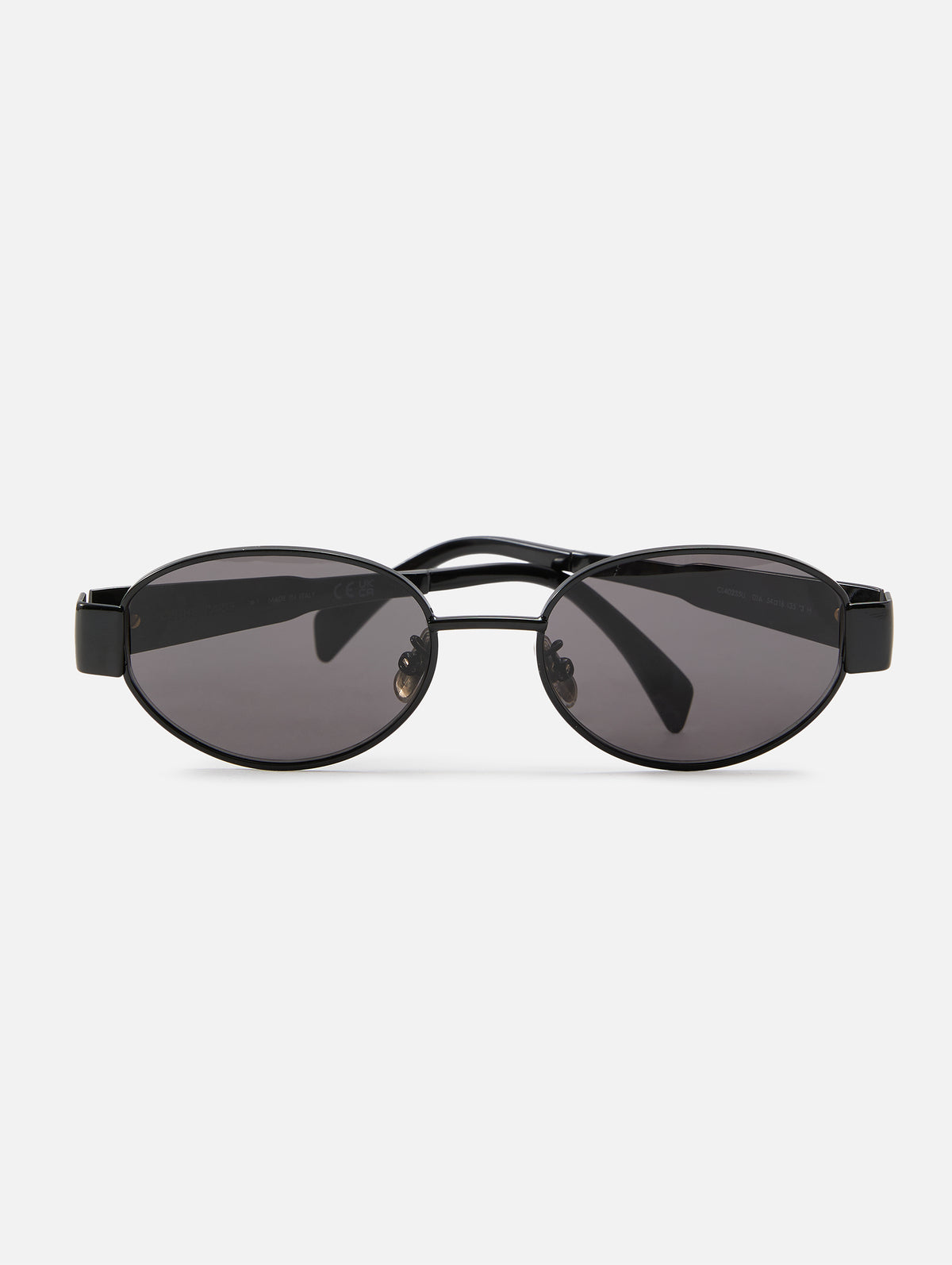 metal goggles CELINE Triomphe Metal Sunglasses / OS / Silver