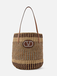 V Logo Signature Tote,VALENTINO GARAVANI,MULTICOLOR,Image 1