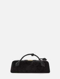 Le Teckel Clutch,ALAIA,CHOCOLATE,Image 3