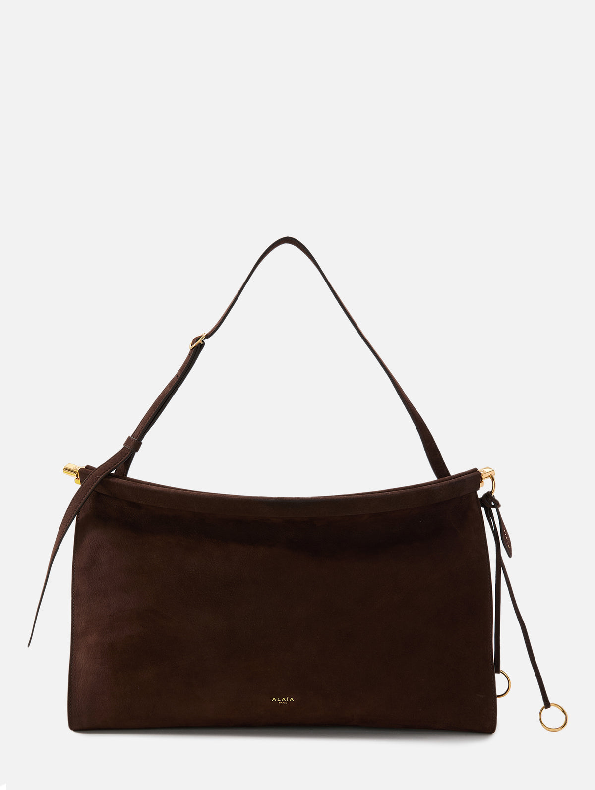 Le Click East West Bag,ALAIA,DARK BROWN,Image 1