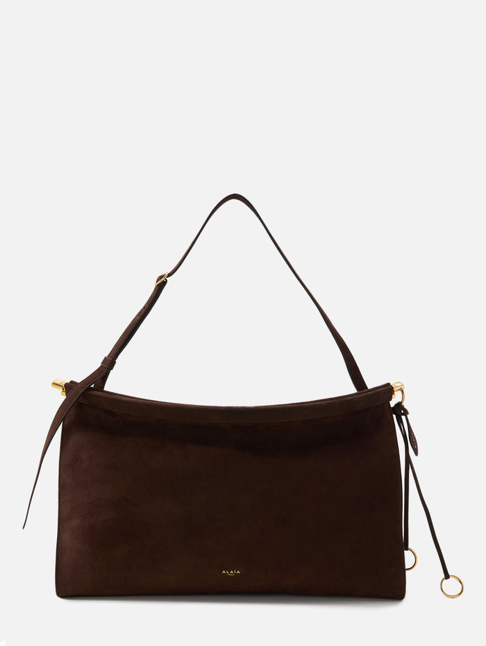 Le Click East West Bag,ALAIA,DARK BROWN,Image 1