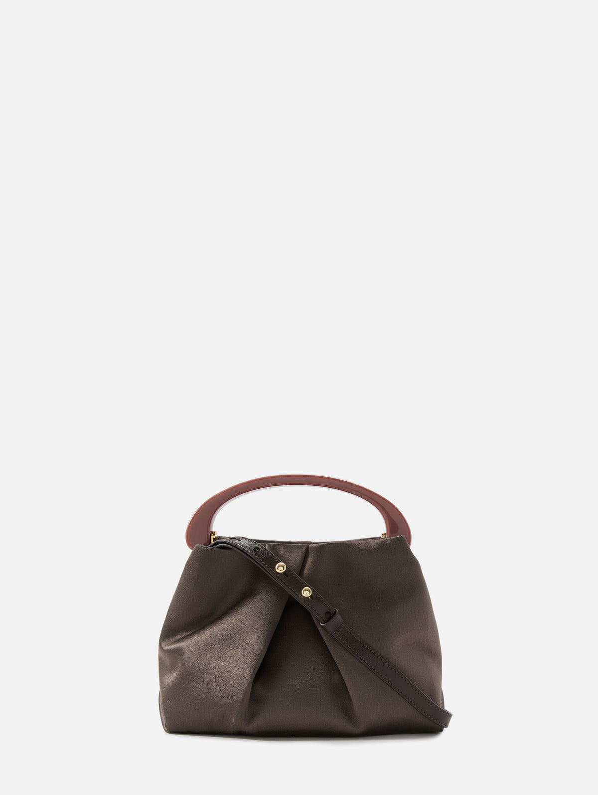 Crisp Top Handle Bag,DRIES VAN NOTEN,DARK BROWN,Image 3