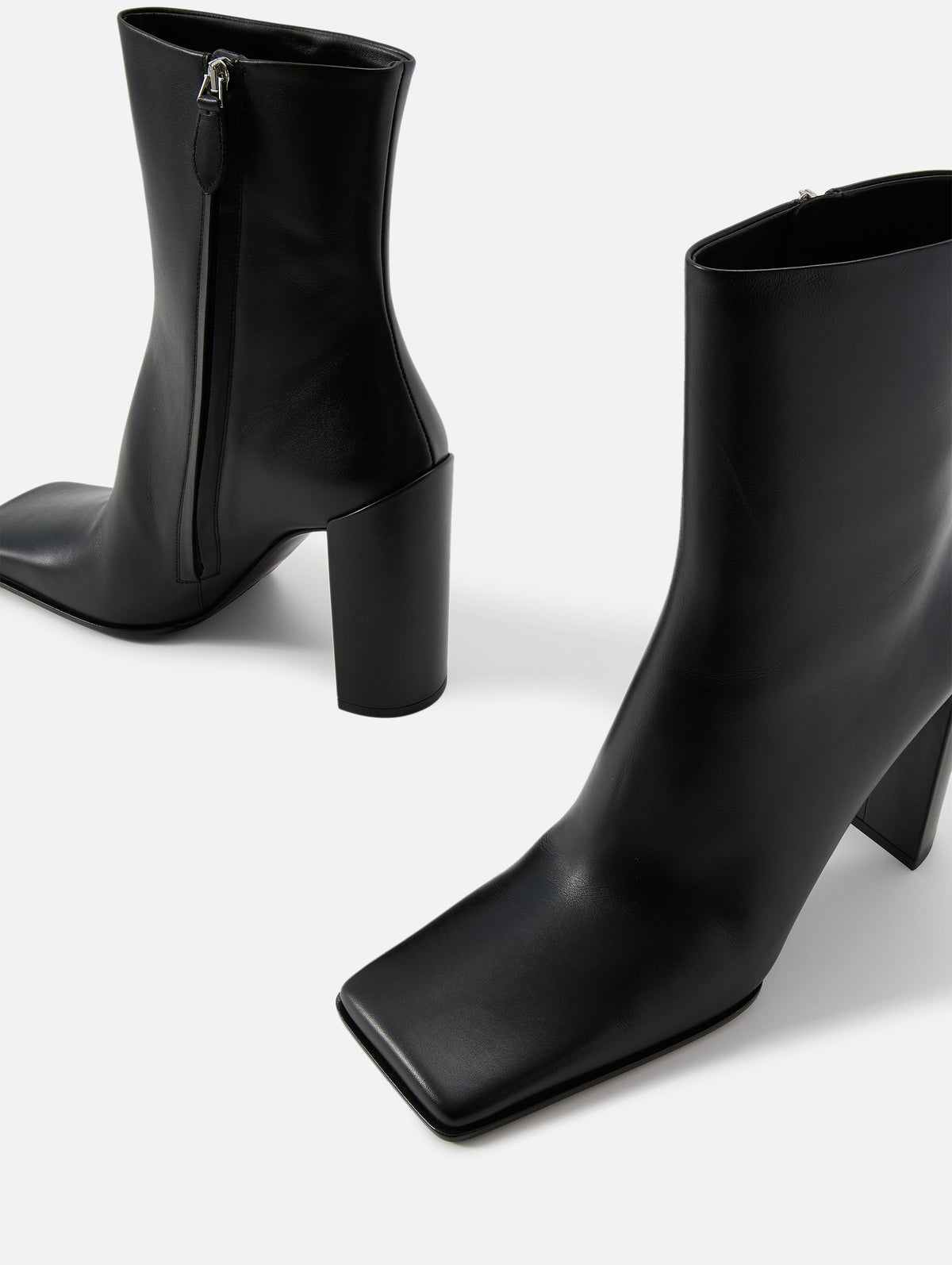 Square Ankle Boot,ALAIA,NOIR,Image 2