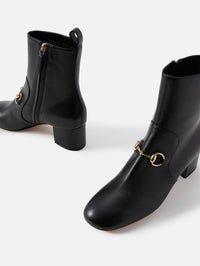 Lady Horsebit Bootie,GUCCI,NERO,Image 2