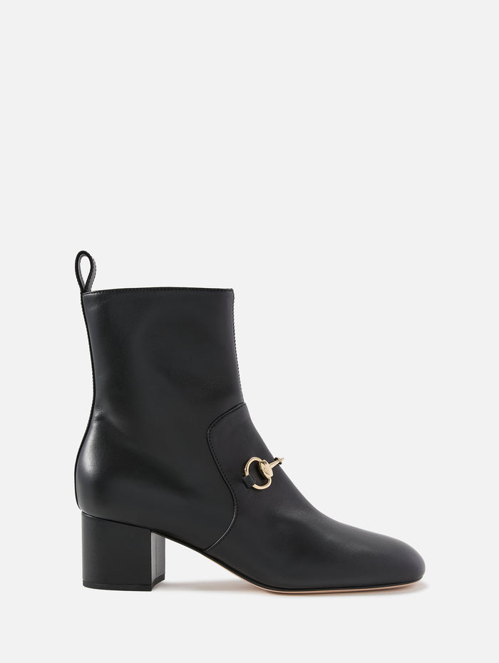Lady Horsebit Bootie,GUCCI,NERO,Image 1