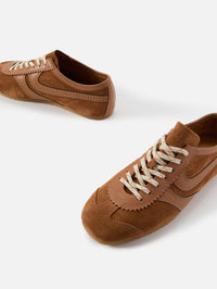 Suede Low Top,DRIES VAN NOTEN,TAN,Image 2